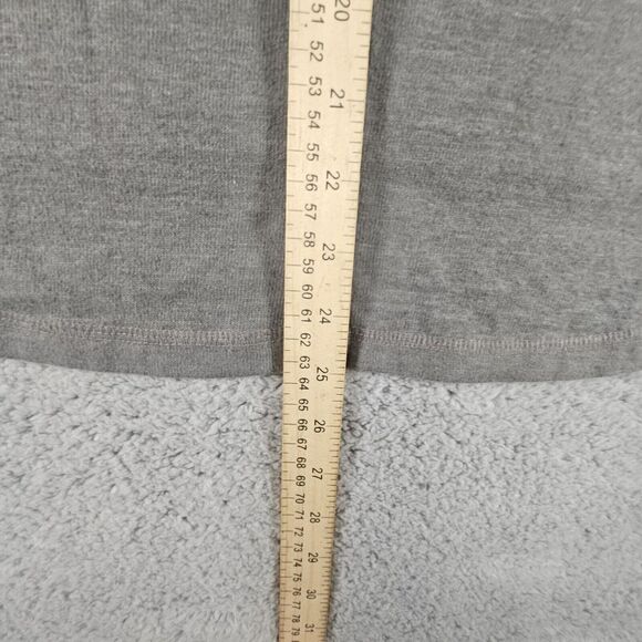 Prana Turtleneck Sweater Women M Grey Lagenlook Base Layer Logo‎ L/S Preppy Fall - Picture 7 of 9